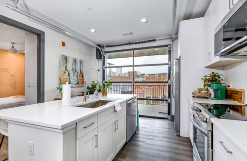 Academy Square Apartment | Nashville Oasis at The Muse: Modern 2BR With Balcony & Rooftop Views
