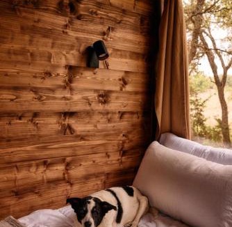 Round Mountain House | Nature Cabin Wood-Burning Hot Tub