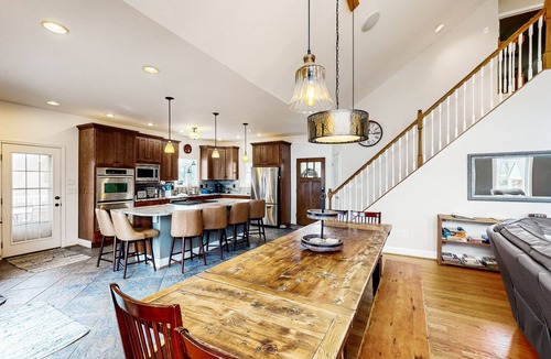 Livingston House | Nature lover's lakefront home with a beach, dock, fire ring, & more