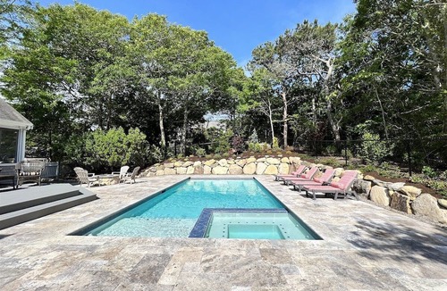 East Orleans House | Nauset Beach Retreat! Pool w/Spa & Gas Fire Pit