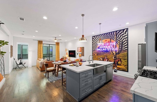 Old East Dallas House | nDallas Desert Dreams ⎸Rooftop~Cinema~Fire Table~Insta Photo Ops
