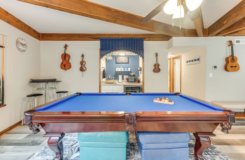 Bracey House | Near Lake Gaston: Unique Home w/Deck & Fire Pit!