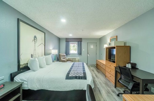 Ira Hotel | Near Scurry County Museum & Local Dining | King Bed Non‑Smoking Room
