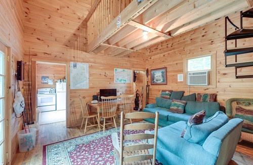 Harmony Cabin | Near Snowmobiling: Secluded Harmony Cabin w/Deck!