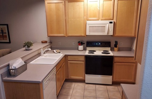 Superstition Springs Condo | Nearby golf course, restaurants, shopping, hospitals, and freeway access!