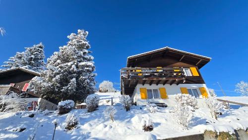 Grabs Ski Chalet | Nebelmeer Chalet Grabs mit Panorama über das Rheintal