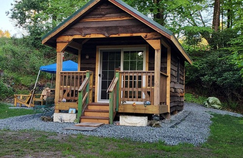 Woodbourne Cabin | Neversink Sanctuary - Private Camp - Riverside Eagle Watch
