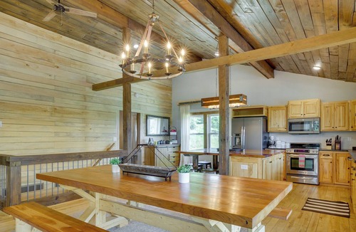 New Albin House | New Albin Vacation Rental w/ Fire Pit & Views!
