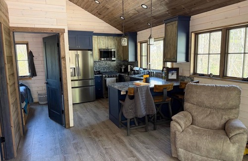 Silver Lake Cabin | New Build 2-bedroom 2-bath cabin on 2 acres -sleeps 8 near Silverlake Sand Dunes