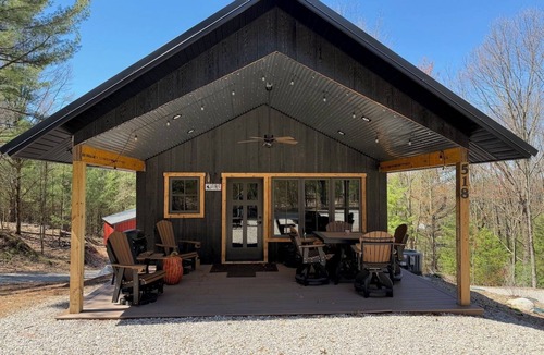 Silver Lake Cabin | New Build 2-bedroom 2-bath cabin on 2 acres -sleeps 8 near Silverlake Sand Dunes