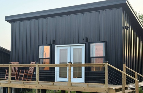 Yellville Cabin | NEW! Cabin w/Gorgeous Views, Pool, FirePit