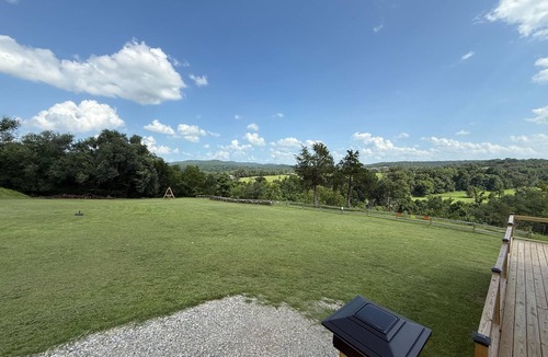 Yellville Cabin | NEW! Cabin w/Gorgeous Views, Pool, FirePit