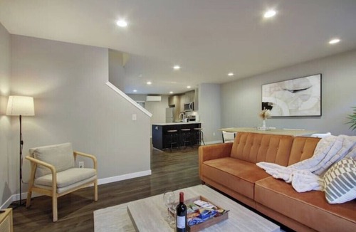 Brighton House | NEW! Chic Townhome w/Garage, Centrally Located!