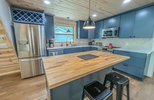 Thayerville House | New Construction Modern Lakefront A-Frame with Hot Tub Fire Pit