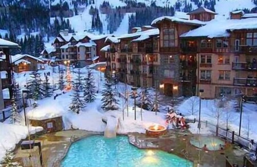 Salt Lake Mountain Resorts Condo | NEW! Deluxe Ski In/Out 2B/2B condo at Solitude