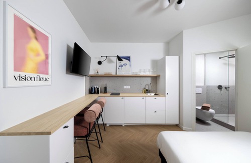Les Revoires Apartment | New Designer Studio Centrally Located AC, Fiber