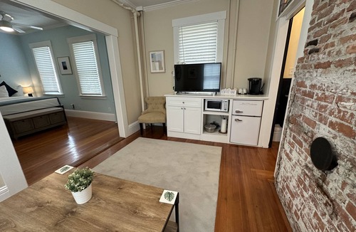 Historic Hill Apartment | NEW! Exposed Brick Suite 1 Bed/1 Bath/Pullout Sofa
