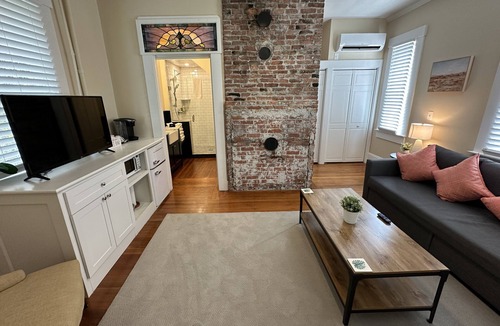 Historic Hill Apartment | NEW! Exposed Brick Suite 1 Bed/1 Bath/Pullout Sofa