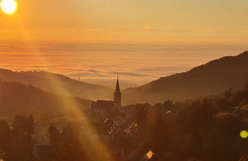 Thannenkirch Apartment | NEW, FULLY EQUIPPED APARTMENT WITH VIEW OF THE HAUT-KOENISBOURG AND THE BLACK FOREST