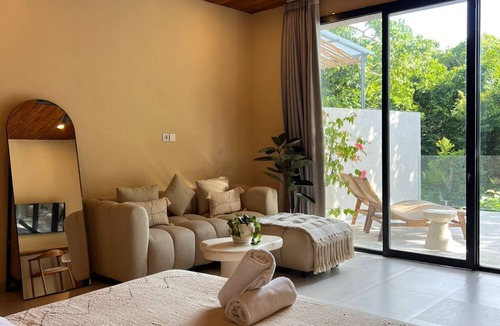 Jimbaran Apartment | New Japandi Style Jungle Hideaway near Beach
