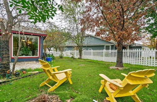 Kyle House | NEW LISTING! Eclectic Oasis: Artful & Colorful Comfort by RedAwning