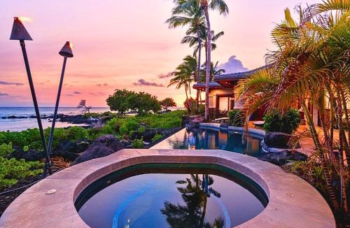 Waikoloa House | New Luxury Oceanfront 4-Bedroom Villa with Movie Theater Private Pool Hot Tub and Free Car with 6 Nights Hale Nani at Kolea Kai by KBM Resorts