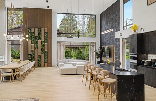 Tannersville House | New Modern Creekfront Mansion with Indoor Pool and Sauna by Camelback