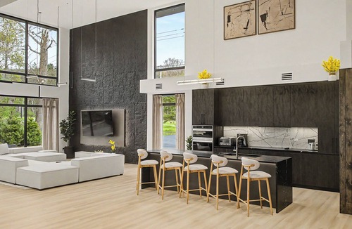 Tannersville House | New Modern Creekfront Mansion with Indoor Pool and Sauna by Camelback
