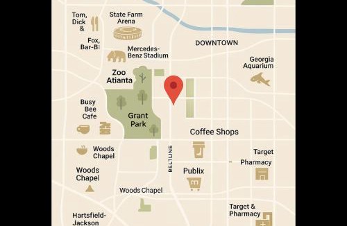 Peoplestown House | New Peach State Escape Luxe Stay w Outdoor Movies, Bikes, Game Room Near Downtown