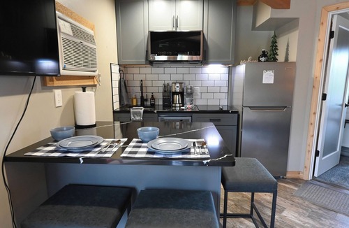 Mancelona Condo | NEW Renovated Kitchen! Upscale throughout. 1 bedroom KING bed. sleeps 2 WIFI