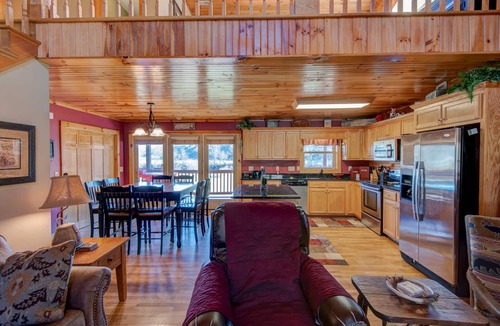 Todd Cabin | New River Ramble - riverfront with massive game room, hot tub, fire pit