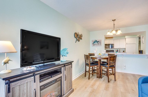 Oceanmarsh Subdivision Condo | New Screened Deck With Views To The Ocean