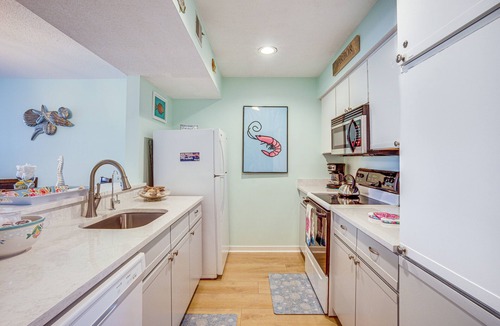 Oceanmarsh Subdivision Condo | New Screened Deck With Views To The Ocean