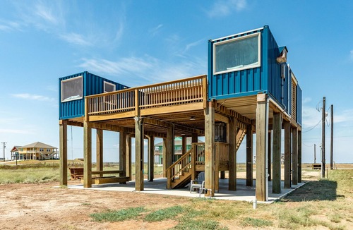 Cedar Lane House | NEW Seagull Shipping Container Beachfront Home for 6 on Sargent Beach.