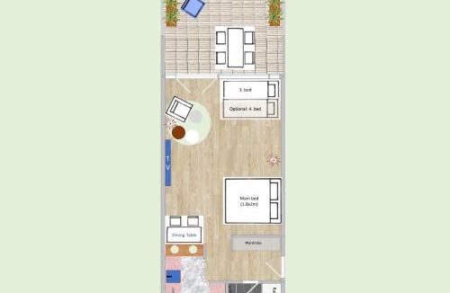 Oerlikon Apartment | New Studio with Sunny Terrace & Air Condition