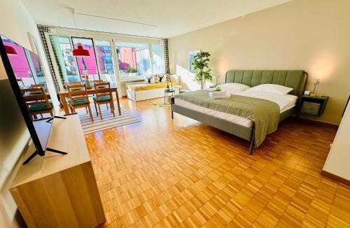 Oerlikon Apartment | New Studio with Sunny Terrace & Air Condition