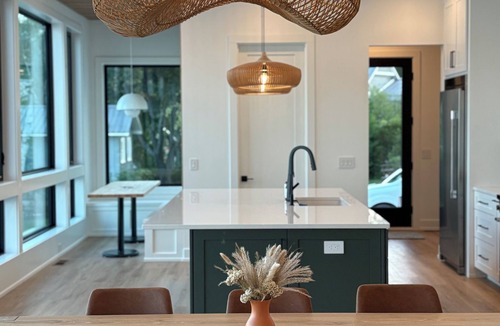 Suttons Bay House | New Waterfront Home with Private Beach