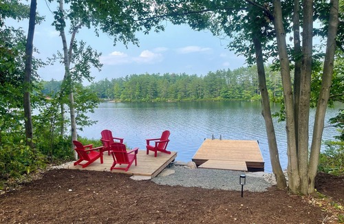MacTier House | Newly constructed, beautiful, modern lakehouse with new barrel sauna