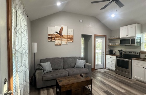 Trinity Cabin | Newly constructed waterfront cabin C1 with pond and Trinity River views