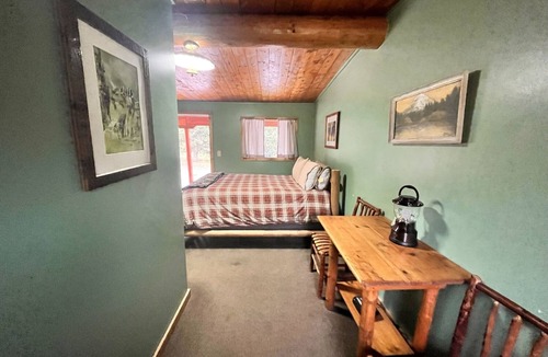 Cooke City-Silver Gate Hotel | Newly Remodeled Motel Room with 1 Queen Bed, Bathroom with shower. Mini Fridge, Coffee Maker. Situated close to the General Store in Silver Gate, MT