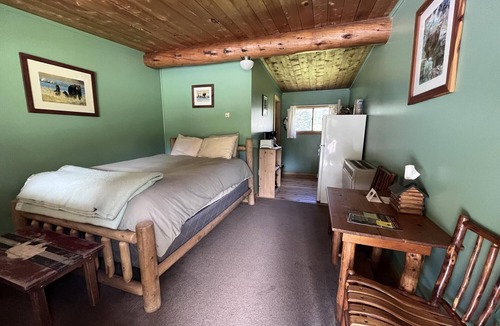 Cooke City-Silver Gate Hotel | Newly Remodeled Motel Room with 1 Queen Bed, Bathroom with shower. Full Kitchen. Situated close to the General Store in Silver Gate, MT
