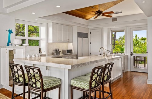 Kaupulehu Condo | Newly renovated Hualalai Palm Villa -15th hole - 2 Golf Carts