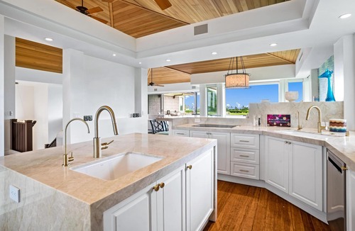 Kaupulehu Condo | Newly renovated Hualalai Palm Villa -15th hole - 2 Golf Carts