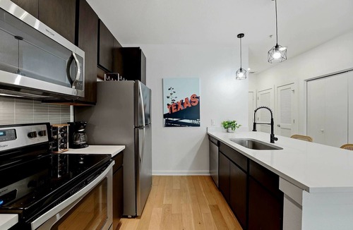 South Lamar Apartment | Newly renovated South Lamar 2-bedroom w/sauna, pickleball, pets, gym and more!