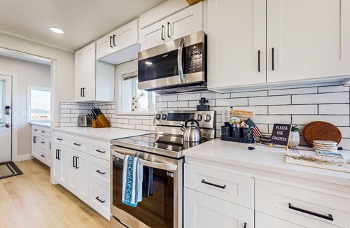 Bow House | Newly renovated waterfront home on Samish Island with firepit