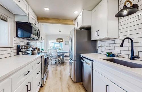 Bow House | Newly renovated waterfront home on Samish Island with firepit