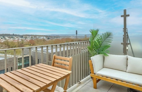 Torcy Apartment | Nice 1BR flat with lovely terrace and parking