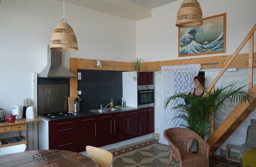 Saint-Michel-en-Greve Apartment | Nice apartment facing the large beach and sunsets