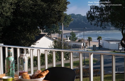 Saint-Palais-sur-Mer Apartment | Nice apartment in residence, sea view, elevator, parking