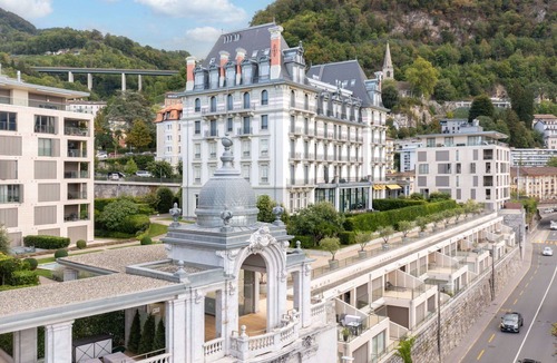 Montreux Apartment | Nice apartment for 2 guests with pool, WIFI, TV, terrace, panoramic view and parking